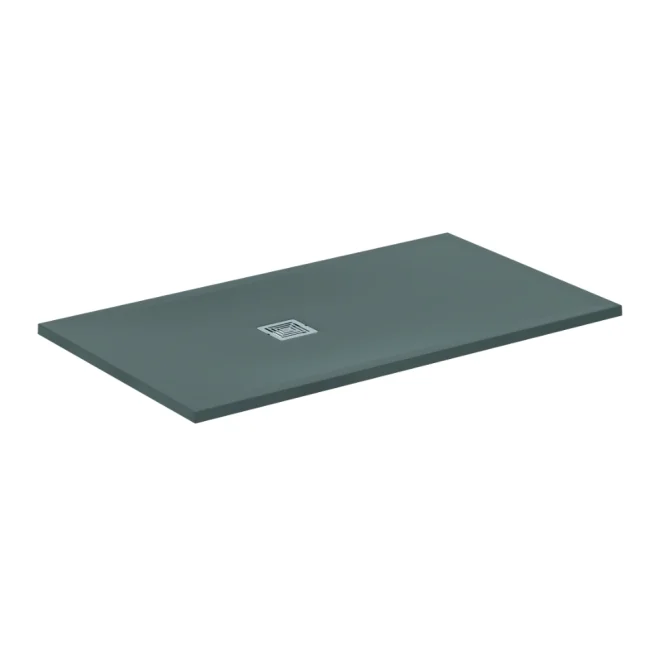 Ideal Standard Ultra Flat S+ 1400 x 800mm Concrete Grey Rectangle Shower Tray