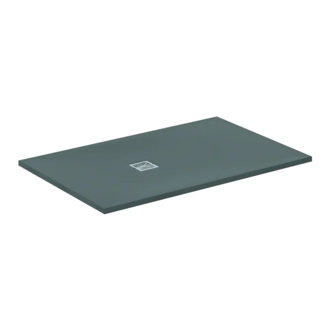 Ideal Standard Ultra Flat S+ 1400 x 900mm Concrete Grey Rectangle Shower Tray