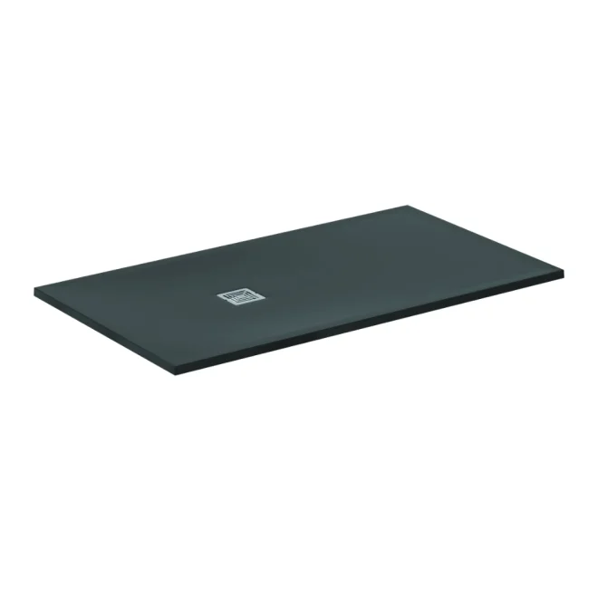Ideal Standard Ultra Flat S+ 1600 x 900mm Jet Black Rectangle Shower Tray