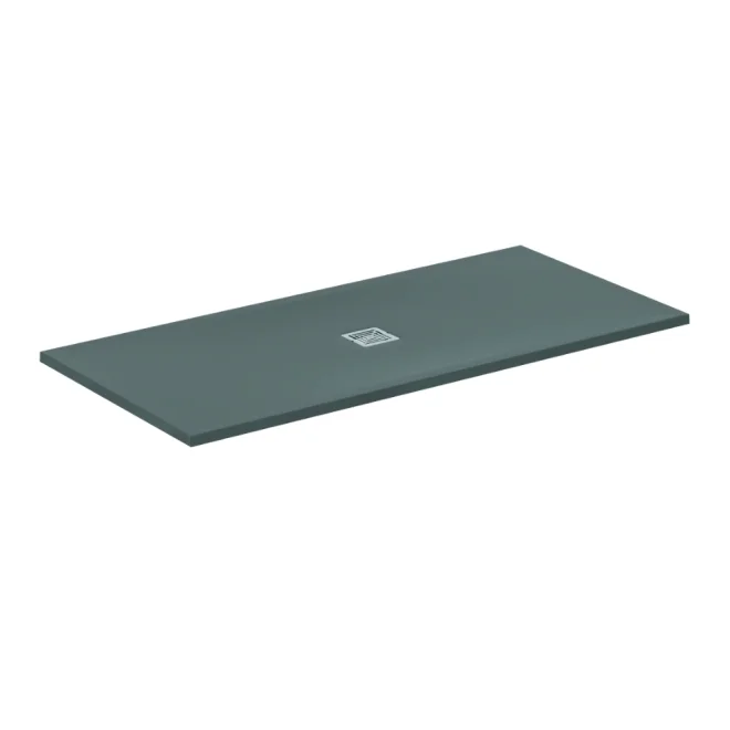 Ideal Standard Ultra Flat S+ 1700 x 800mm Concrete Grey Rectangle Shower Tray