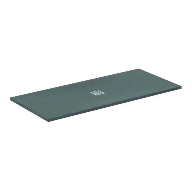 Ideal Standard Ultra Flat S+ 1800 x 800mm Concrete Grey Rectangle Shower Tray