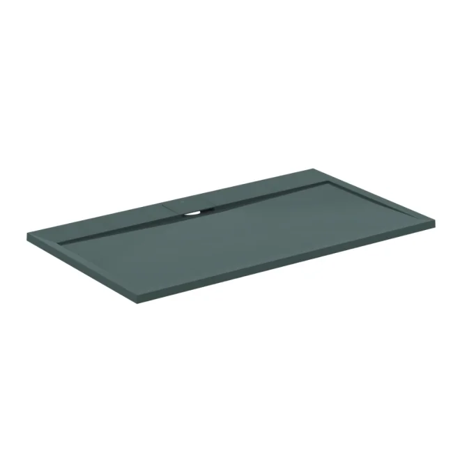 Ideal Standard Ultra Flat S i.life 1400 x 800mm Concrete Grey Rectangle Shower Tray