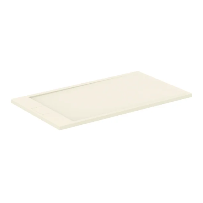 Ideal Standard Ultra Flat S i.life 1400 x 800mm Sand Rectangle Shower Tray - End Waste