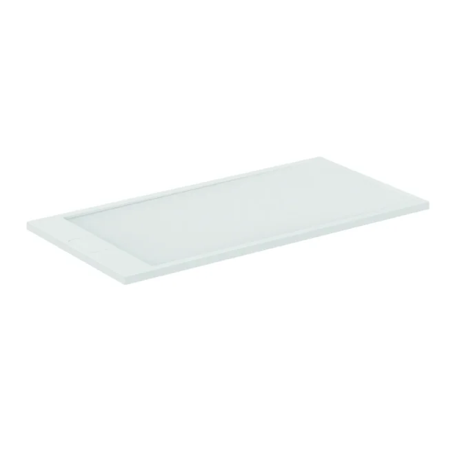 Ideal Standard Ultra Flat S i.life 1600 x 800mm Pure White Rectangle Shower Tray - End Waste