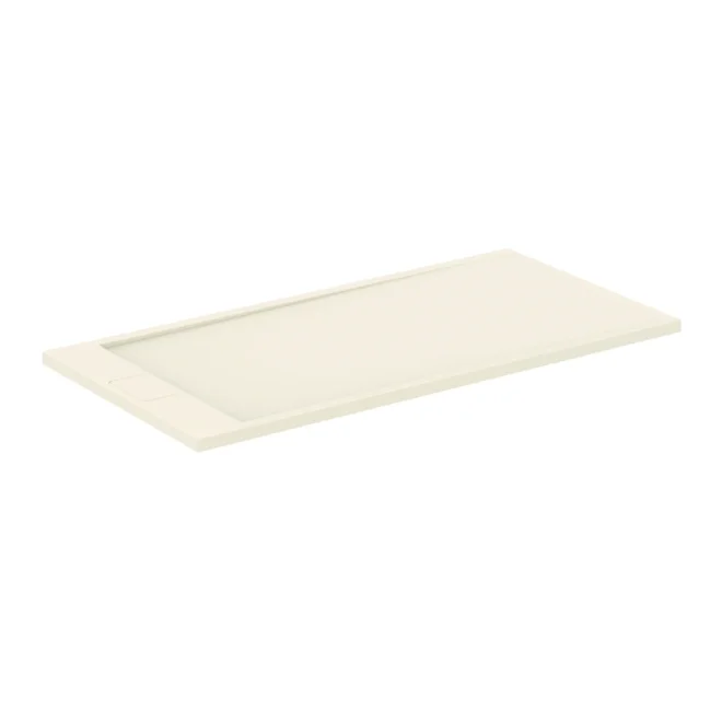 Ideal Standard Ultra Flat S i.life 1600 x 800mm Sand Rectangle Shower Tray - End Waste