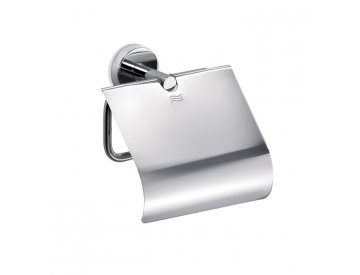 Inda Gealuna Toilet Roll Holder with Cover in Chrome - A10260