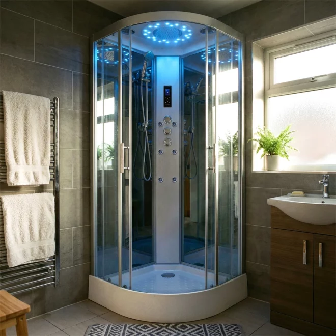 Insignia Showers PL10-Q Platinum Hydro Massage Shower Cabin - 1000 x 1000mm 