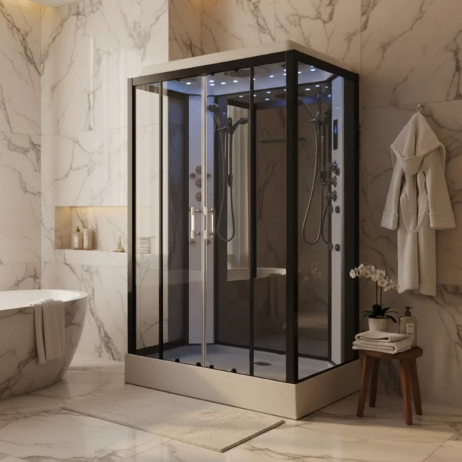 Insignia Showers Platinum Twin Steam Shower Cabin - 1400 x 900mm