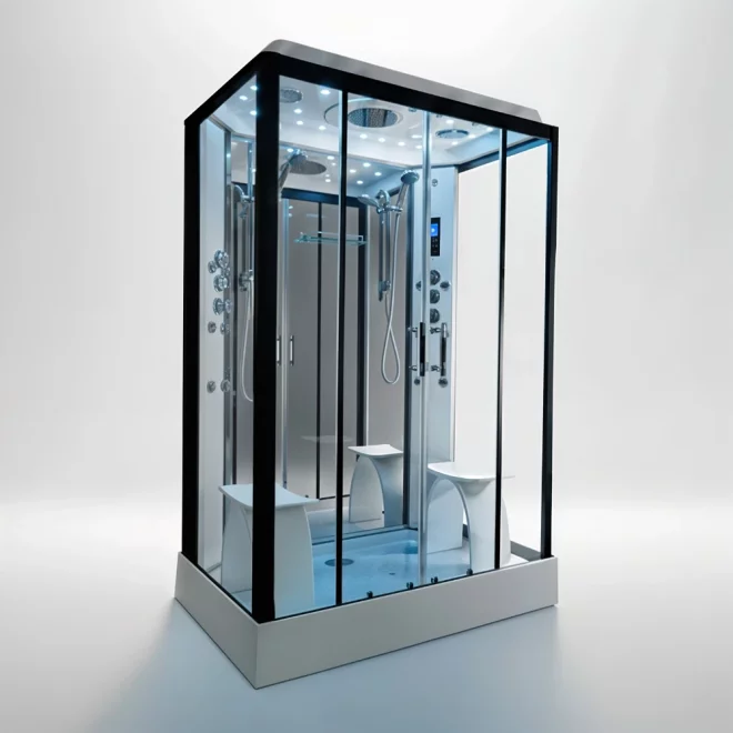 Insignia Showers Platinum Twin Steam Shower Cabin - 1400 x 900mm