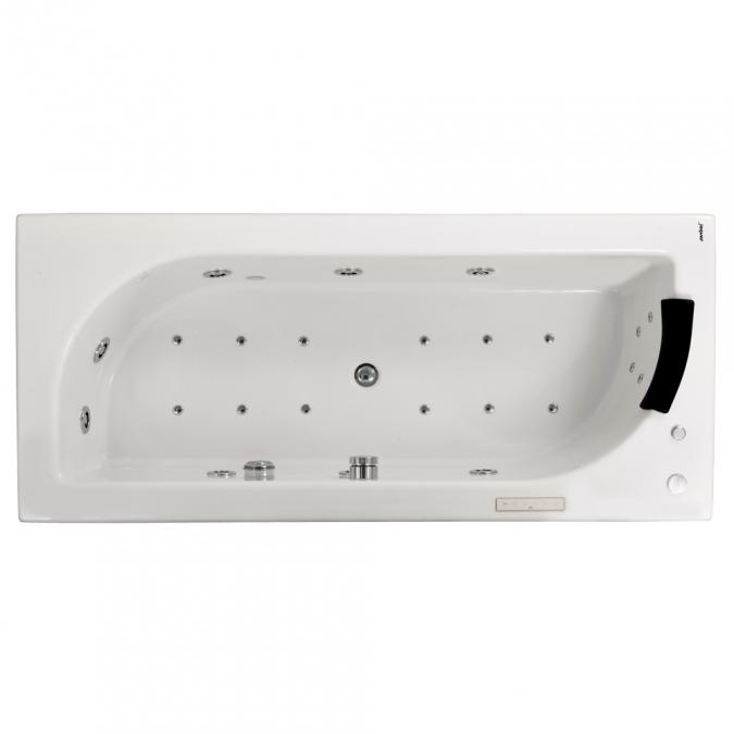 Jaquar Alive 1800 x 800mm Whirlpool & Air Combi Bath, JWP-WHT-ALIVE180CX