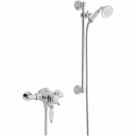 Kartell Viktory Tradional Exposed Shower Valve With Riser Rail Kit