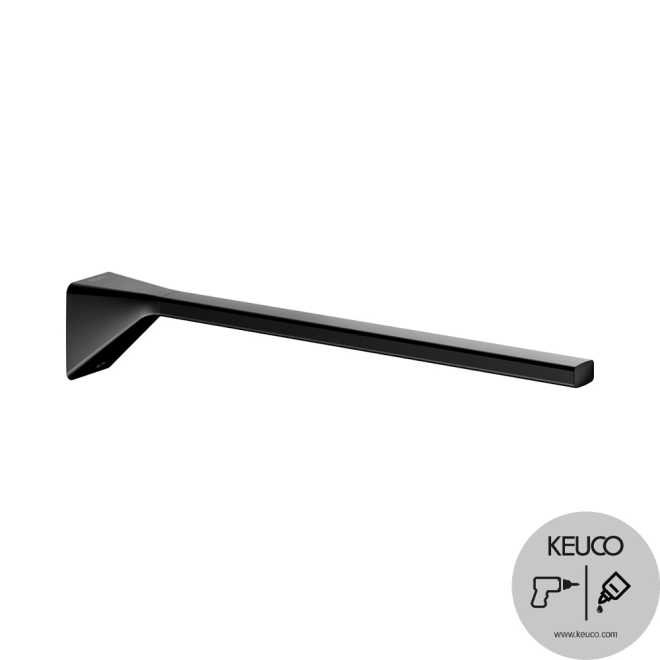 Keuco Aveno 340mm Matt Black Single Towel Rail