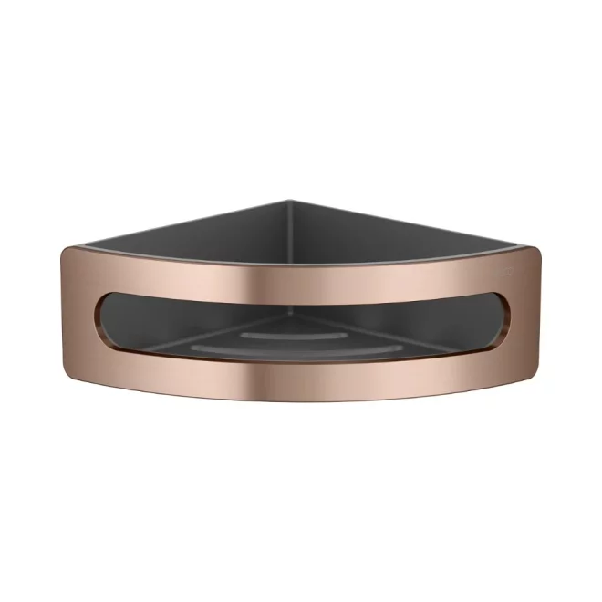 Keuco Elegance Brushed Rose Gold Corner Sponge Basket