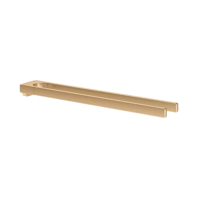 Keuco Collection Moll 450mm Brushed Brass Double Arm Towel Rail