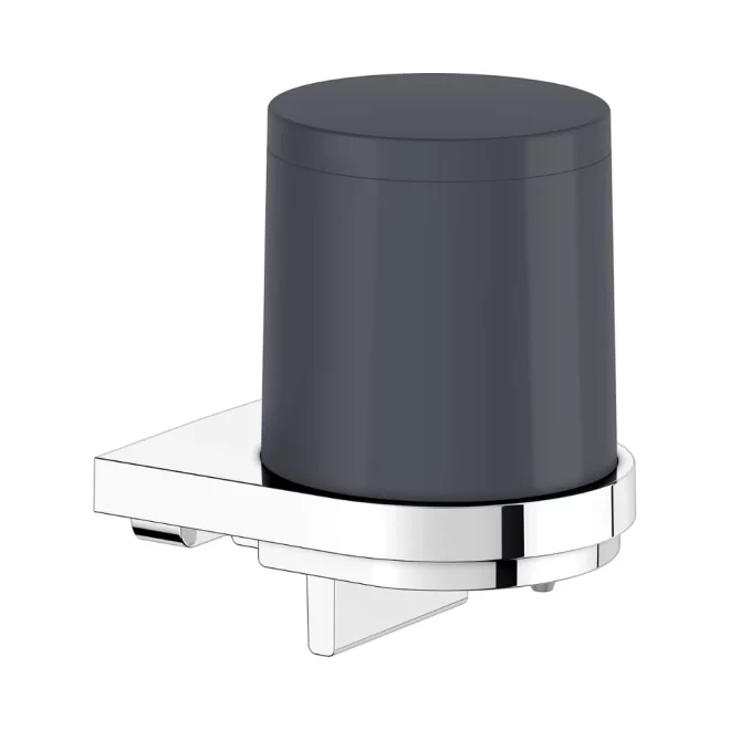 Keuco Collection Moll Anthracite Soap Dispenser With Acrylic Cup
