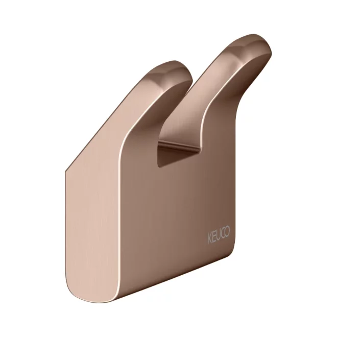 Keuco Collection Moll Brushed Red Gold Double Towel Hook