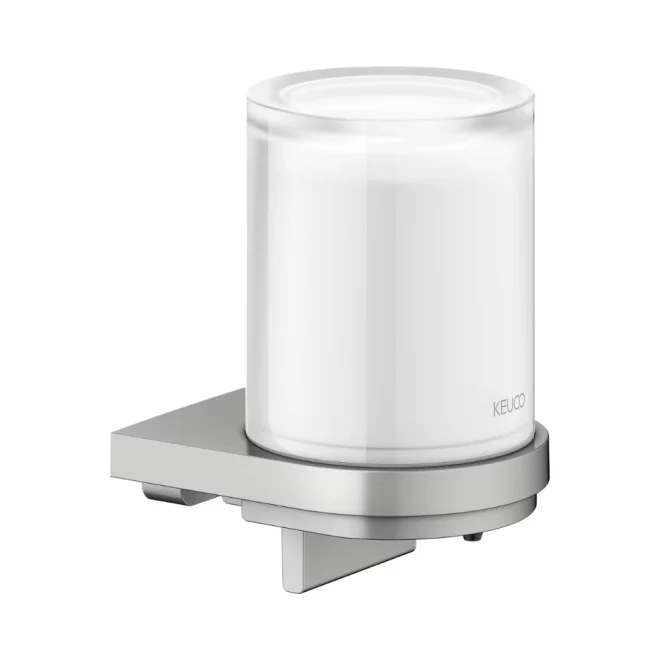 Keuco Collection Moll Stainless Steel Soap Dispenser With Glass Tumbler