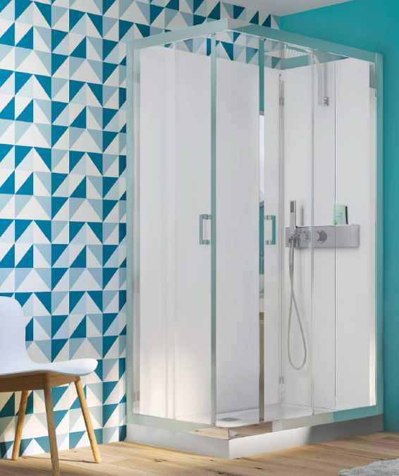 Kinedo Eden 900mm Sliding Door Self Contained Corner Shower Pod