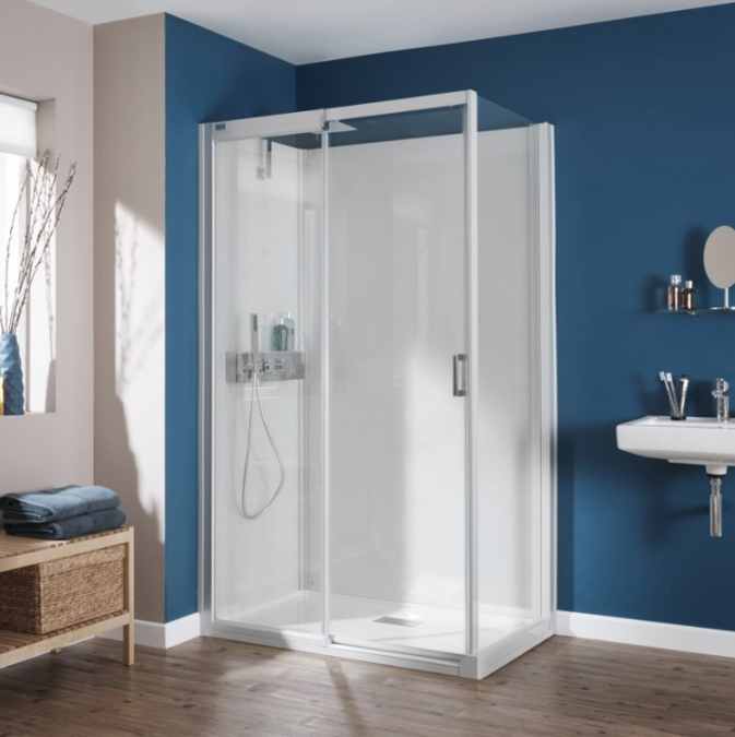 Kinedo Kinemagic Design 1400 x 700mm Recess Sliding Door Shower Pod