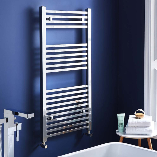 Kartell K Squared 800 x 500mm Chrome Towel Radiator