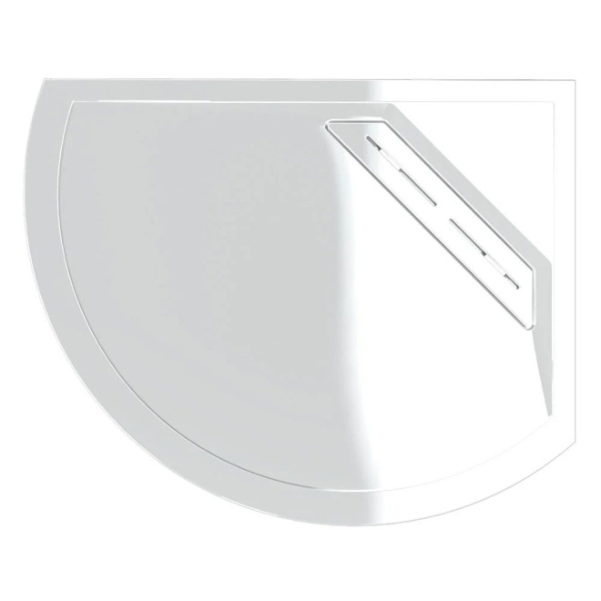 Kudos Connect2 1000 x 810mm Offset RH Anti-Slip Quadrant Shower Tray