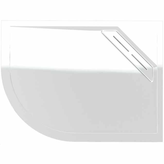 Kudos Connect2 900 x 800mm Anti-Slip RH Offset Quadrant Shower Tray
