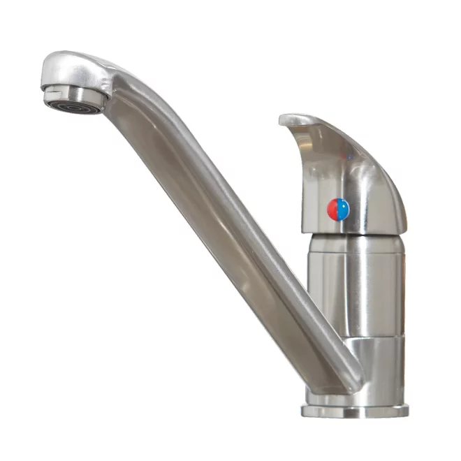Lancia Aruba Brushed Nickel Kitchen Tap