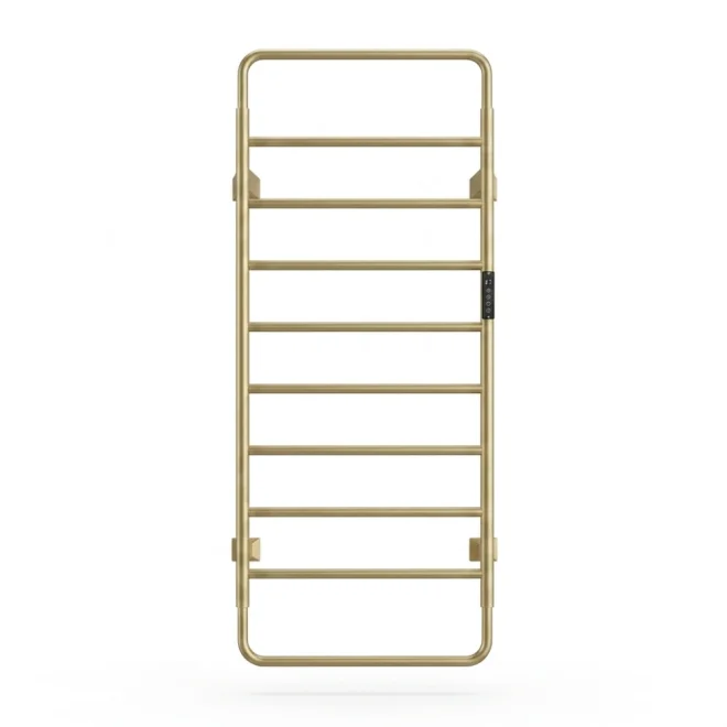 Lancia Aura 1200 x 500mm Brushed Brass Electric Towel Radiator