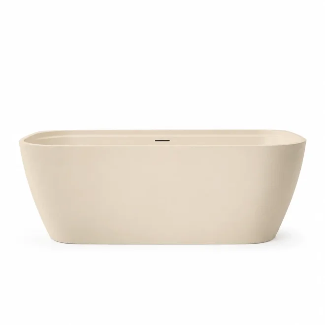 Lancia Bay Matt Stone Back to Wall Bath 1700 x 800mm