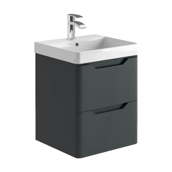 Lancia Ella 500 Anthracite Wall Hung Vanity Unit