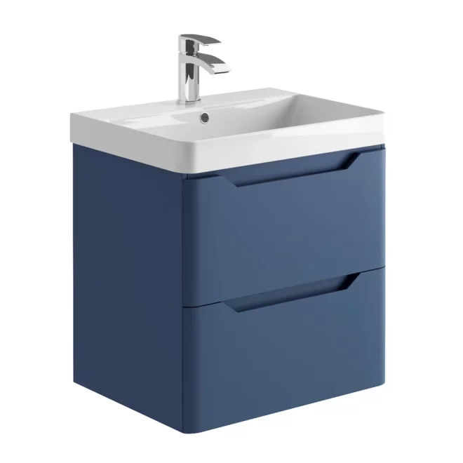 Lancia Ella 600 Twighlight Blue Wall Hung Vanity Unit