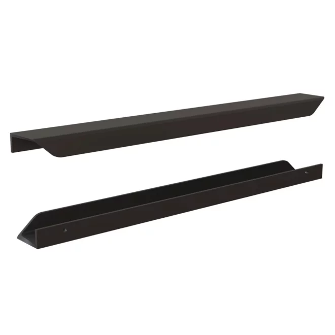 Lancia Flat 400mm Matt Black Handle 160mm Centres