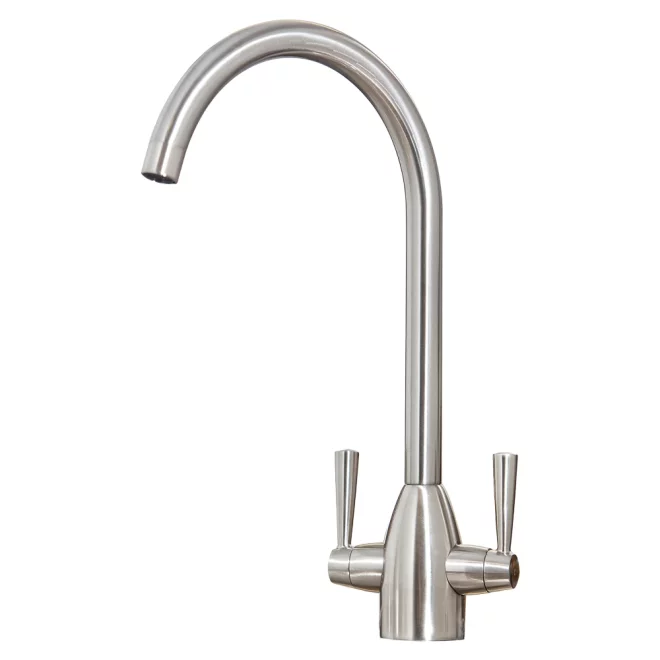 Lancia Marlo Brushed Nickel Kitchen Mixer Tap - 