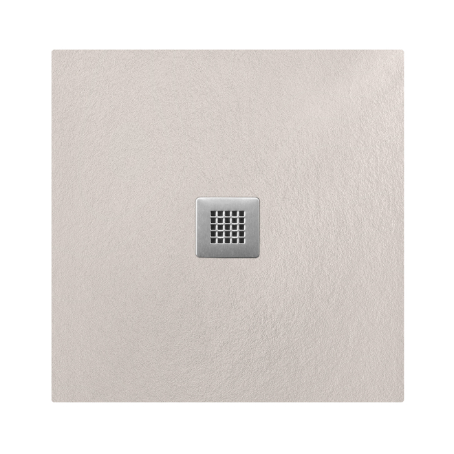 Lancia Cuttable Slate 800 x 800 Square Shower Tray - Taupe