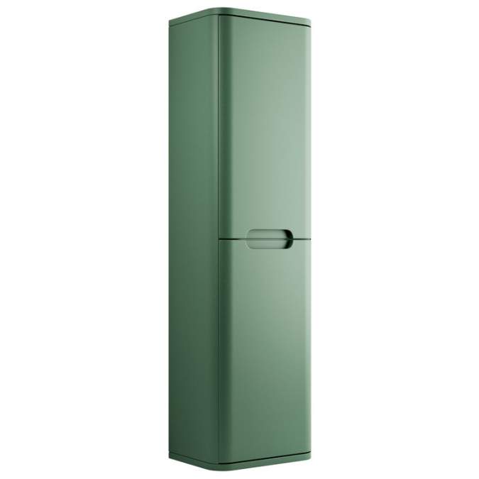 Laplane 350mm 2 Door Wall Hung Tall Unit - Matt Sage Green