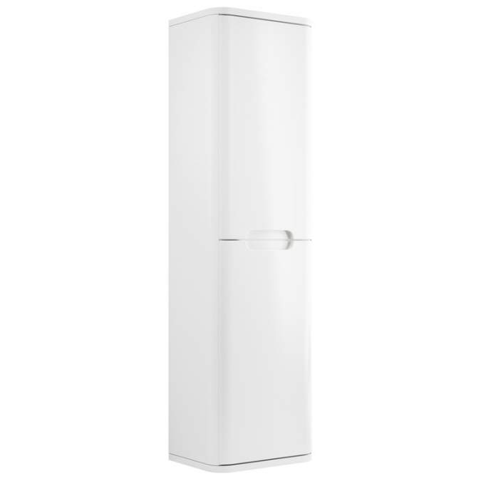 Laplane 350mm 2 Door Wall Hung Tall Unit - White Gloss