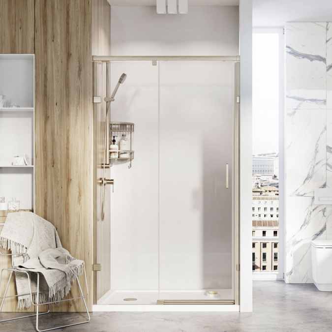 Roman Liberty 1200mm Sliding Shower Door for Alcove Fitting - 8mm Glass