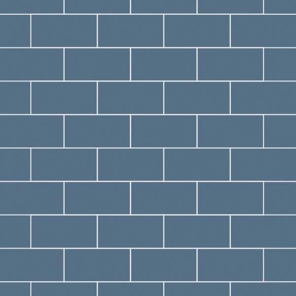 Multipanel Misty Blue Metro Tile Effect Shower Board