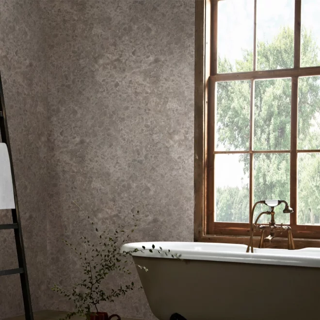 Multipanel Linda Barker Siena Marble Shower Panels