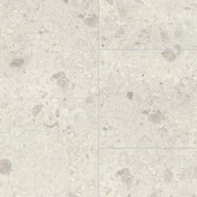 Multipanel Tile XL Offset White Terrazzo Wall Panels