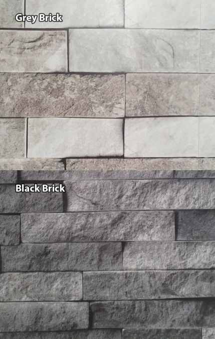 Black Brick Grey Brick Cladding