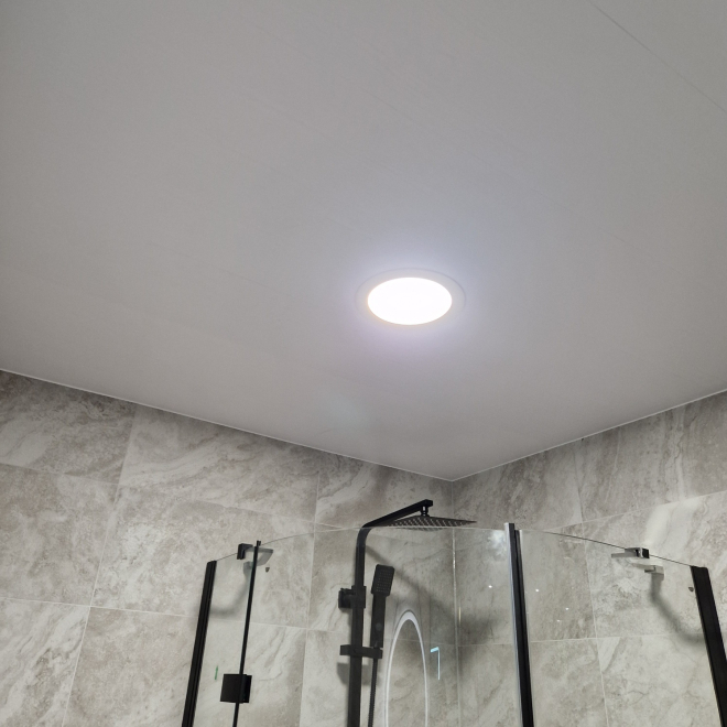 Neptune 250 Matt White PVC Plastic Wall & Ceiling Cladding - 2.6m - 4 Pack
