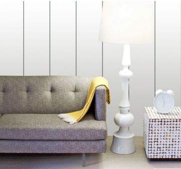 Neptune 200 Moderna White & Chrome Flat Panel - PVC Plastic Wall & Ceiling Cladding - 4m - 5 Pack