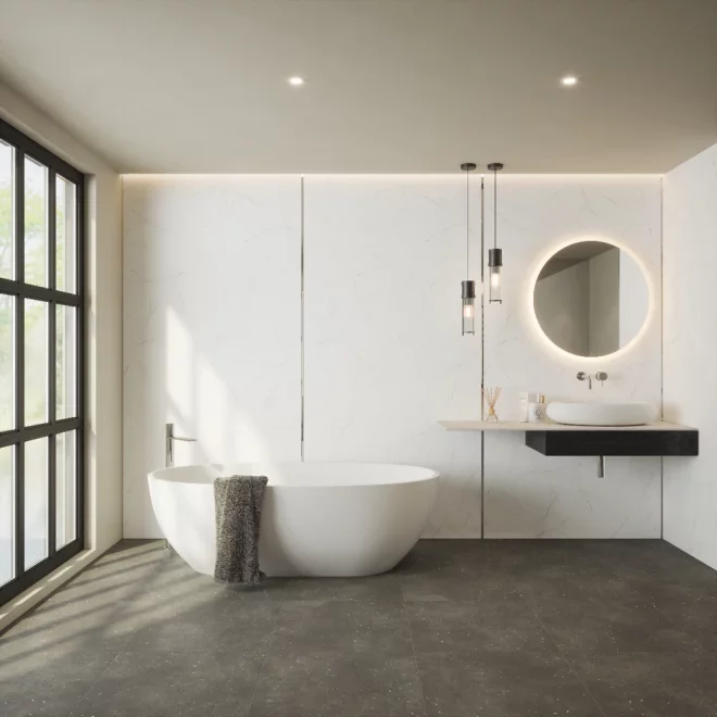 Nuance Light Terrazzo 1500 x 600mm Compact Laminate Worktop