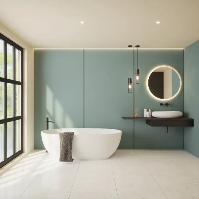 Nuance Fusion Petrol Blue Panel from Bushboard