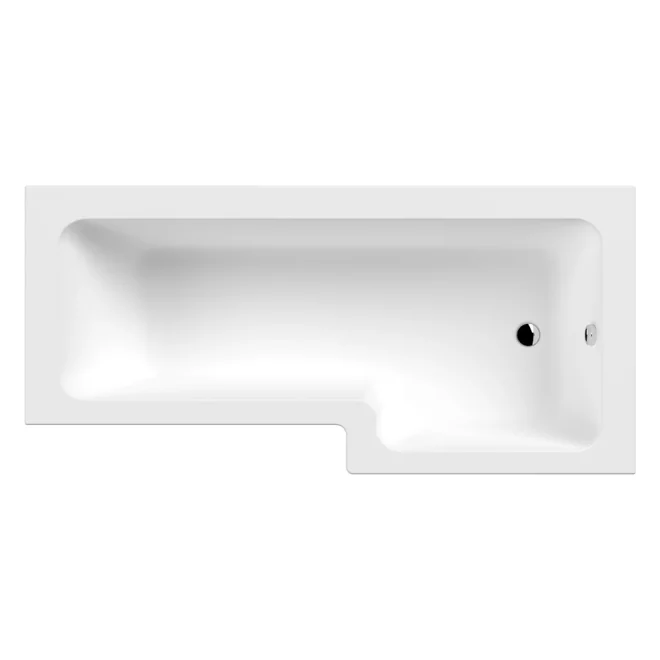 Nuie 1800mm Right Hand Square Shower Bath