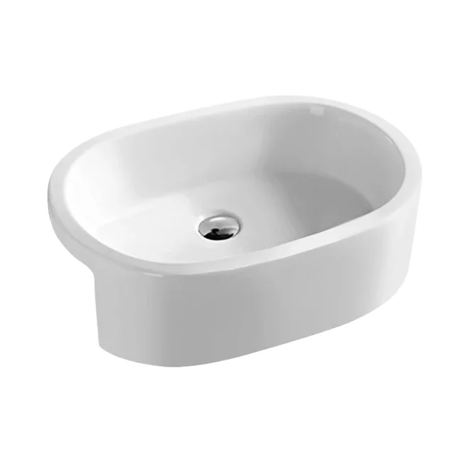 Nuie 560mm Ceramic Semi Recessed Basin