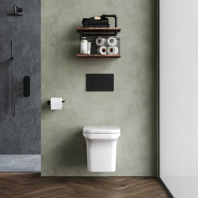 Nuie Ava Rimless Wall Hung Toilet & Seat