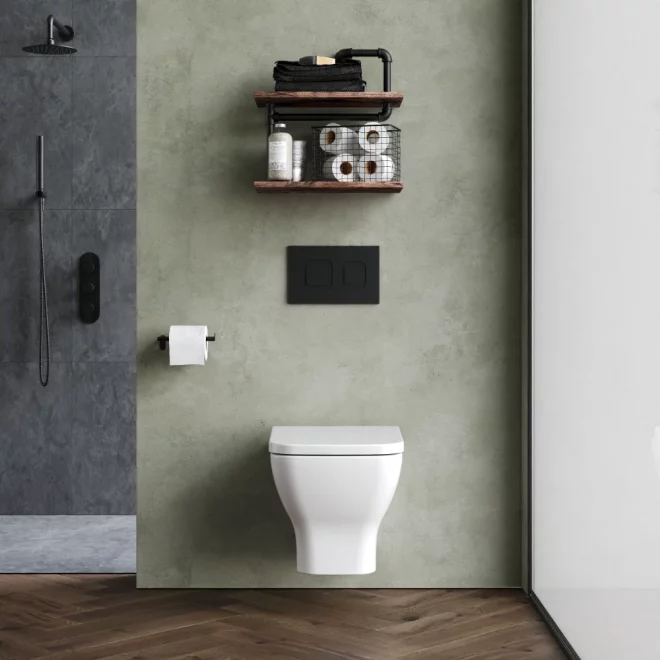 Nuie Ava Soft Wall Hung Toilet & Seat