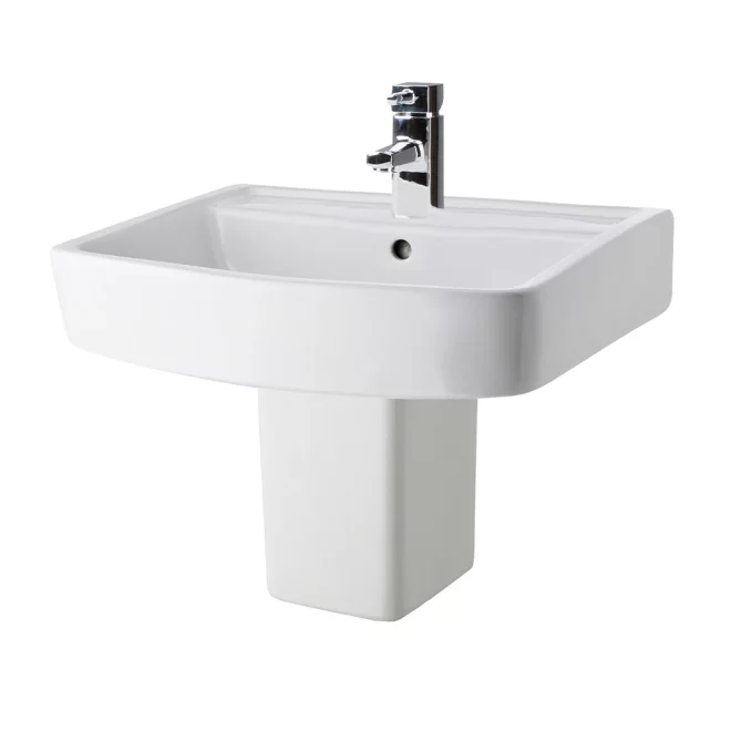 Nuie Bliss 520mm Basin & Semi Pedestal